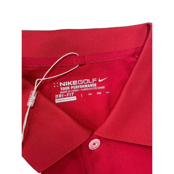 Nike Golf Tour 2014 ALl Stars Embroided Patch Mens Red Polo Shirt Sz XXL SKU 953 - Picture 3 of 12